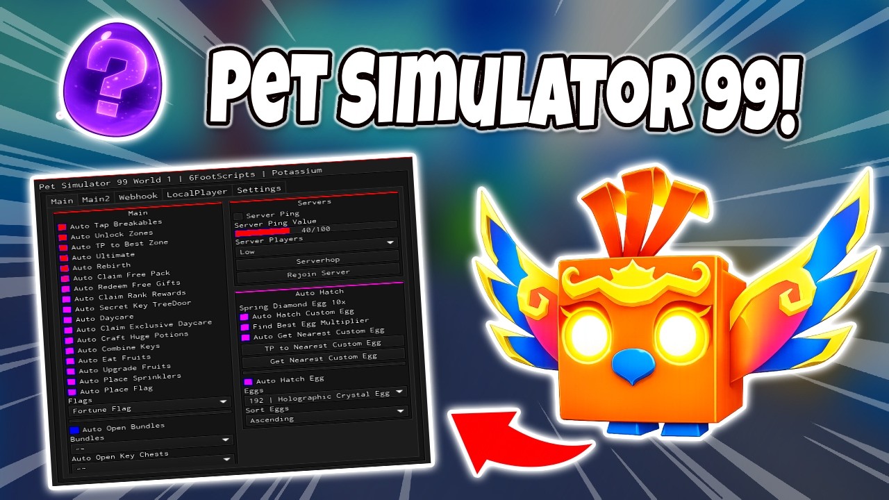 Pet Simulator 99 | OP Script | Eternal Hub